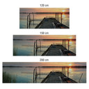 Küchenrückwand - Alu-Dibond-Silber - Sunset at the Lake