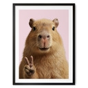 Poster animal Peace Capybara