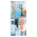 Türfolie Abstraktes Farbspiel blau orange - Cheney
