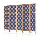 Japanischer Paravent, Raumteiler freistehend, Trennwand - Sunny Patterns: Repeating Sun Motif