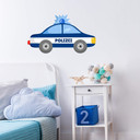 Wandtattoo Polizei-Auto 02