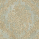 Barok behang groen goud - Vliesbehang met monster - elegant patroonbehang