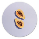 Tableau sur alu-Dibond rond 1X Studio - Papaye