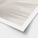 Minimalistyczny Plakat - liście palmy w lnianym stylu - Bloomery Decor