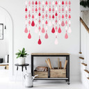 Wallsticker Krystalforhæng i rød