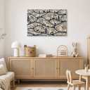 Houten Wanddecoratie Dierensilhouetten in het Noordse Bos - Oliver Robins