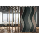 Fotomural Paredes de Patel 3 Savoy 1 verde, beige, rojo, gris