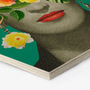Sekskantet billede af træ Frida Floral - Frida Floral Studio