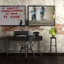 Plakat Banksy - Gdyby graffiti coś zmieniło