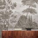Fotobehang met tuinlandschap in beige - Ms Tiff
