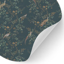 Naklejka na ścianę egzotyczne ptaki w lesie - Bloomery Decor - Okrągła