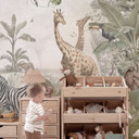 Kinder Fotobehang jungle dieren op Afmeting - Ms Tiff