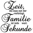 Wandtattoo Zeit, die man mit der Familie verbringt