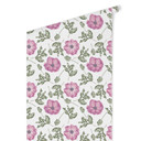 Tapet med mønster - akvarelblomster 05 - pink