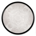 Plakat Soft Mandala na szaro-beżowym tle - Bloomery Decor - Okrągły