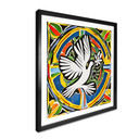 Plakat Kolorowy Gołąb Pokoju - Inspirowany Matisse'em - Zamart - Kwadrat