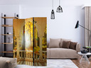Screen room divider - Drøm om en efterårsskov, 3-delt