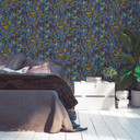 Architects Paper Floral Impression - Papier peint intissé fleuris, bleu