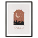 Plakat Eid Mubarak w nocy