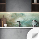 Samoprzylepny panel ścienny do kuchni sage green fog light - Schmucker