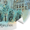 Fototapeta Monachium - okrągła - Pokochaj swoje miasto  - tapeta flizelinowa/tapeta flizelinowa samo