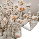 Annie - Lodowe kwiaty - Fototapeta okrągła - tapeta flizelinowa/tapeta flizelinowa samoprzylepna