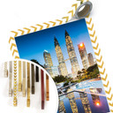 Plakat Colombo - Petronas Towers nocą