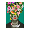 Płótno, baner, obraz z tkaniny Frida Floral Studio - Portret Frida