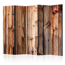Paravent Séparation de pièce - Chambre en bois, 3 pièces