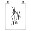 Poster Ho Ho Ho Handlettering