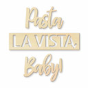 Dekoracja drewniana z topoli - Pasta La Vista Baby