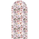 Wallsticker rundbue vægpanel blomster i akvarel - UN Design - smal