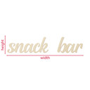 Dekoracja ścienna do kuchni - Snack Bar - Topola