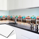 Stænkplade til køkken - Alu-Dibond - Party Cupcakes