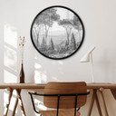 Poster Idyllisch plantenlandschap - Ms Tiff - Rond