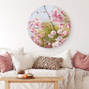 Tableau en alu-Dibond Fleurs de Cerisier - Rond
