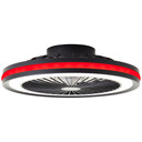Deckenventilator mit LED-Licht Malea, schwarz, Deckenleuchte