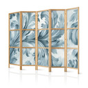 Japanischer Paravent, Raumteiler freistehend, Trennwand - Botanical Motif: Leaves and Vines, Sandy C