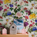 Livingwalls Vliestapete Jette 5 tropisch floral natürlich bunt, grau, grün