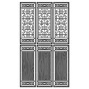 Dzielnik pokoju, ekran, ekran prywatności wiszący japoński dzielnik pokoju Shoji Design