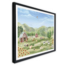 Plakat do pokoju dziecięcego - Oliver Robins - Kolorowa farma ze zwierzętami