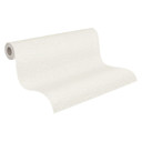 Non-woven tapet vit, målningsbar - enfärgad texturerad skal- och stick tapet - sovrum kontor tapet