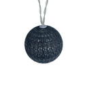 Cotton Ball Lights LED-Lichterkette schwarz grau 20-teilig