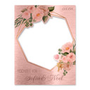 Fotorahmen Hochzeit Romantische Blumen - personalisierbar