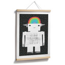 Plakat dla dzieci - Tęczowy robot Śpij Śmiej się Twórz - Treechild