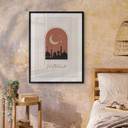 Plakat Eid Mubarak w nocy
