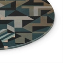 Glasschilderij Silent Planes - Geometrische Vormen - Sir Edward x Grigory Gladarev - Rond