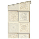 Versace Home klasyczna tapeta w barokowy wzór luksusowa designerska tapeta z włókniny beżowo-szara