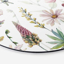 Tableau sur alu-Dibond rond Delicate Flowers