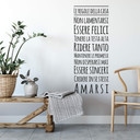 Sticker mural - Regole della casa 2
